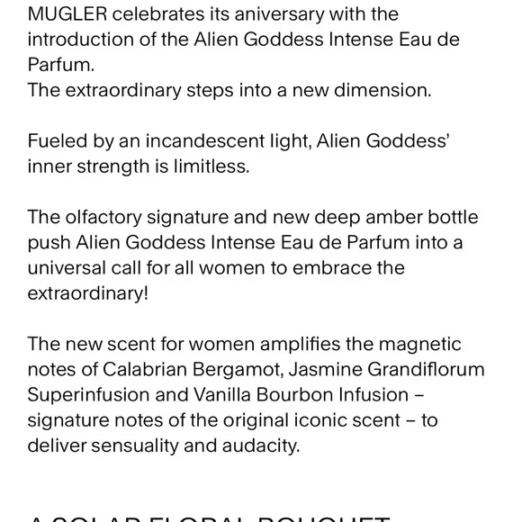 ALIEN GODDESS EAU DE PARFUM INTENSE BY MUGLER 90ML💕 - Picture 4 of 7